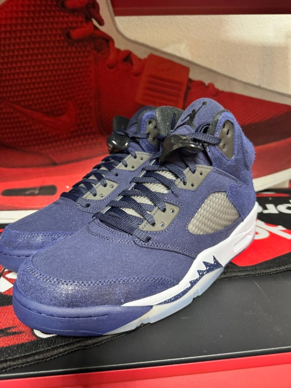 Nike Air Jordan 5 Retro Midnight Navy Georgetown Men's 10 | Brand New With Box